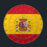 Dartboard with Flag of Spain<br><div class="desc">Bring the spirit of Spain into your game room with our dartboard featuring the flag of Spain! This unique dartboard showcases the vibrant colors of the Spanish flag, combining fun and national pride in one eye-catching design. Perfect for game rooms, sports bars, or events, this dartboard is a great way...</div>