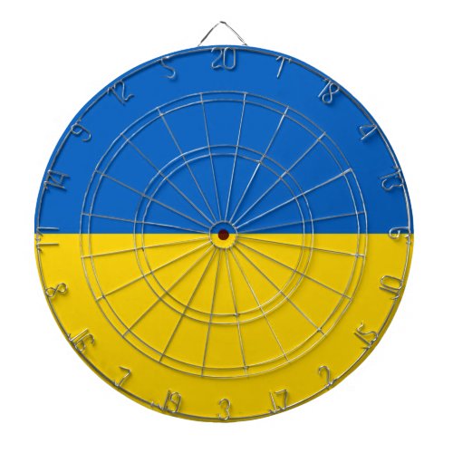 Dartboard with Flag of Ukraine