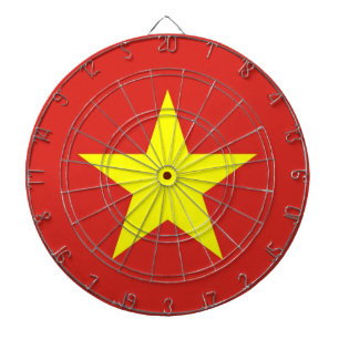 Dartboard with Flag of Vietnam Darts