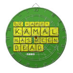 bE happy..... :)
     Kamal
 has been
 dead..... :'(  Dartboards