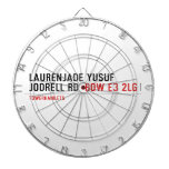Laurenjade yusuf Jodrell rd  Dartboards