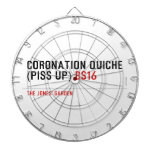 Coronation Quiche  (piss up)  Dartboards