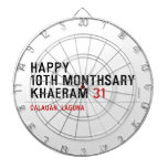 Happy 10th Monthsary Khaeram  Dartboards