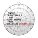   Zingi is truelly madly      and deeply inlove    with  nthabiseng  Dartboards