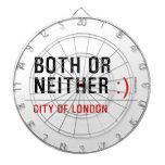 BOTH or NEITHER  Dartboards