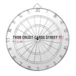 7800 Credit cards street  Dartboards