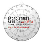 BROAD STREET STATION  Dartboards