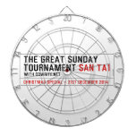 The Great Sunday Tournament  Dartboards