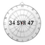 34 SYR 47  Dartboards