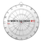 14 month calendar  Dartboards