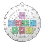 I 
 Love
 You  Dartboards
