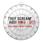 THEY SCREAM'  ABDI  Dartboards
