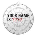 Your Name is  Dartboards
