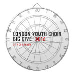 London Youth Choir Big Give   Dartboards