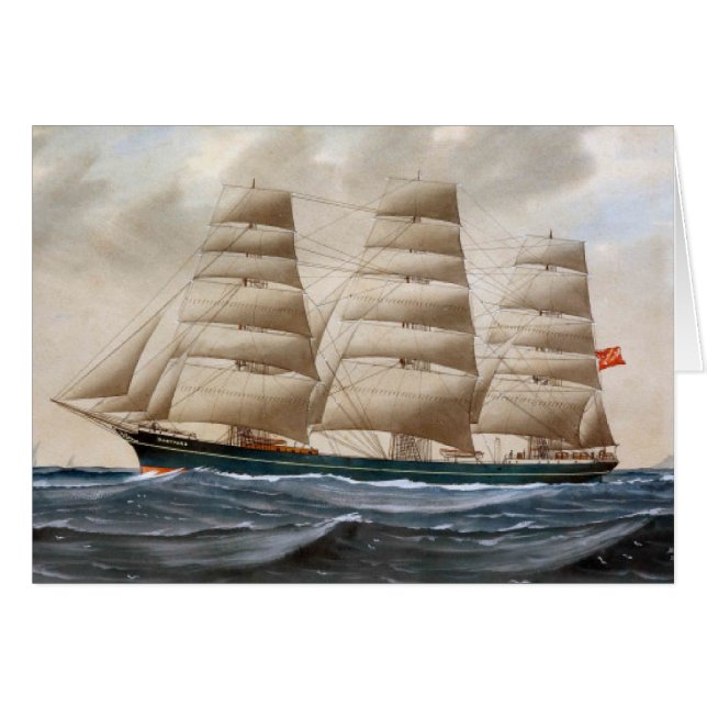 Dartford Sailing ship 1910 Cards (Front Horizontal)