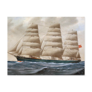 Dartford Sailing ship 1910 Postcard