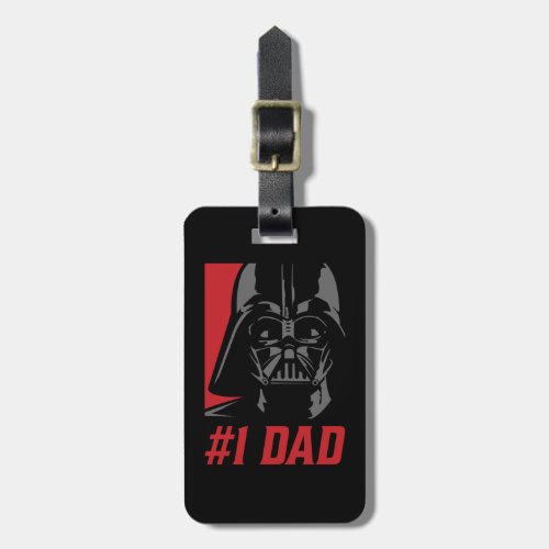 Darth Vader 1 Dad Stencil Portrait Luggage Tag