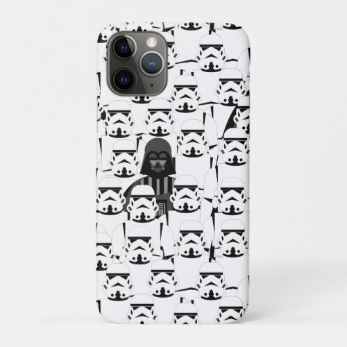 Darth Vader and Stormtrooper Crowd Pattern iPhone 11 Pro Case