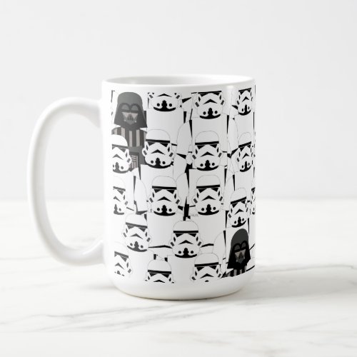 Darth Vader and Stormtrooper Crowd Pattern Coffee Mug