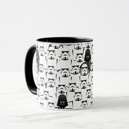 Darth Vader and Stormtrooper Crowd Pattern Mug