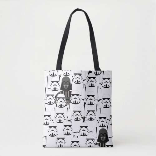 Darth Vader and Stormtrooper Crowd Pattern Tote Bag