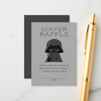 Darth Vader | Baby Shower - Diaper Raffle Enclosure Card