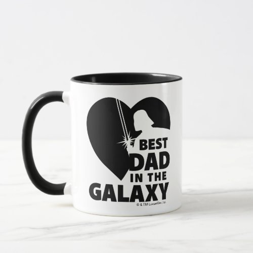Darth Vader Best Dad Heart Silhouette Mug