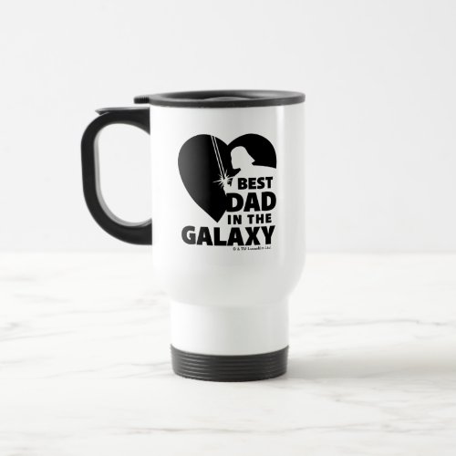 Darth Vader Best Dad Heart Silhouette Travel Mug