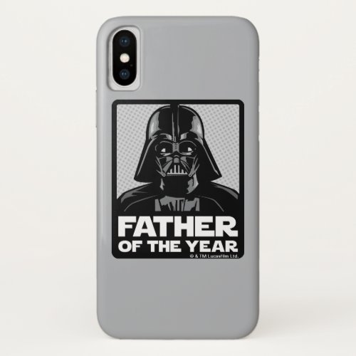 Darth Vader Comic  Father of the Year iPhone X Case