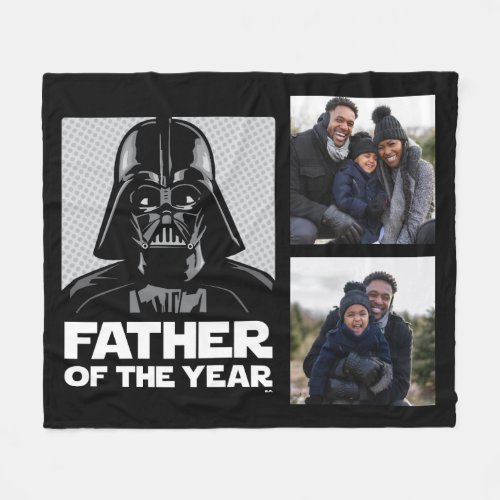 Darth Vader Comic  Father of the Year _ Photo Fleece Blanket