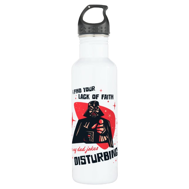 Darth Vader | Dad Jokes Stainless Steel Water Bottle (Front)