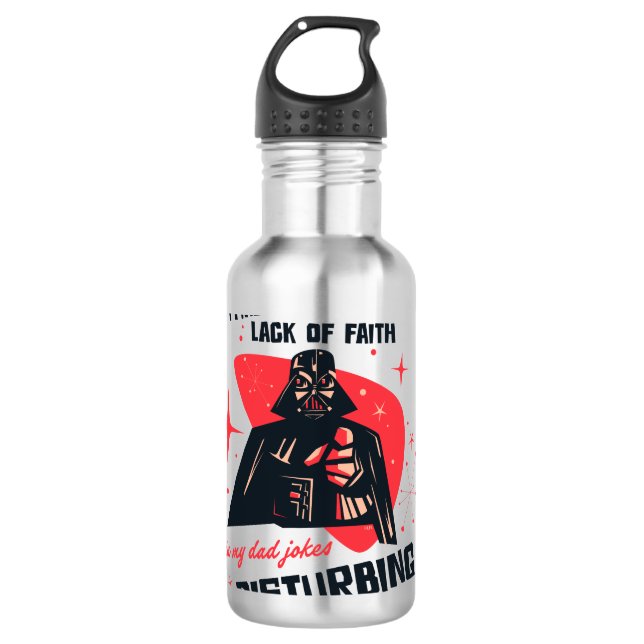 Darth Vader | Dad Jokes Stainless Steel Water Bottle (Front)