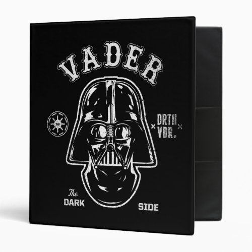 Darth Vader Dark Side Badge 3 Ring Binder