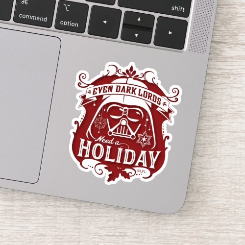 Darth Vader Even Dark Lords Need A Holiday Sticker