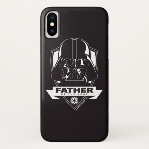 Darth Vader Father of the Year Crest iPhone X Case