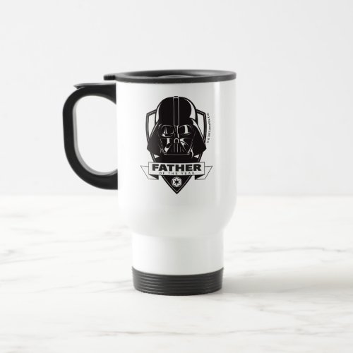 Darth Vader Father of the Year Crest Travel Mug