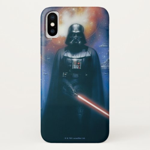 Darth Vader Imperial Forces Illustration iPhone X Case