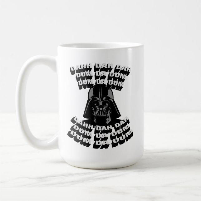 Darth Vader - Imperial March Typography Coffee Mug (Left)