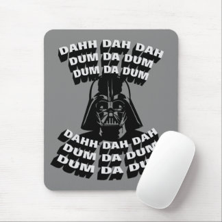 Darth Vader - Imperial March Typography Mouse Pad