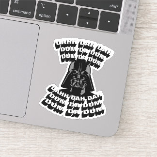 Darth Vader - Imperial March Typography Sticker