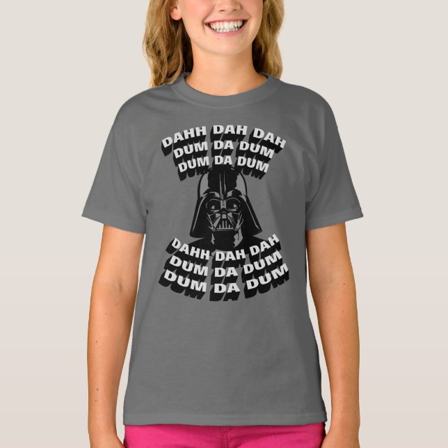 Darth Vader - Imperial March Typography T-Shirt (Front)