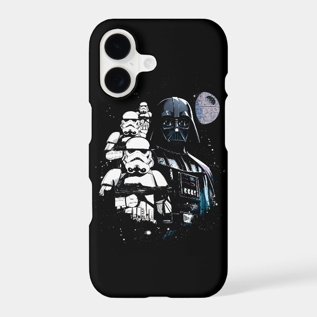 Darth Vader & Imperial Stormtrooper Platoon iPhone Case (Back)