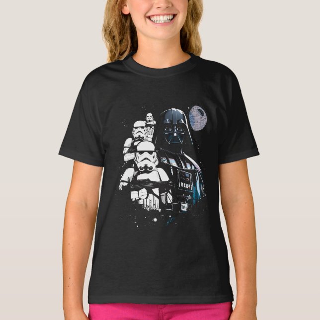 Darth Vader & Imperial Stormtrooper Platoon T-Shirt (Front)