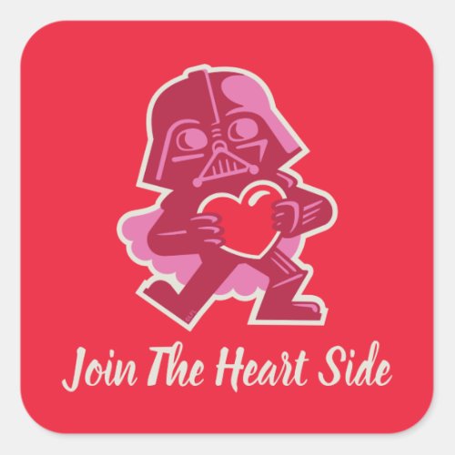 Darth Vader _ Join The Heart Side Square Sticker