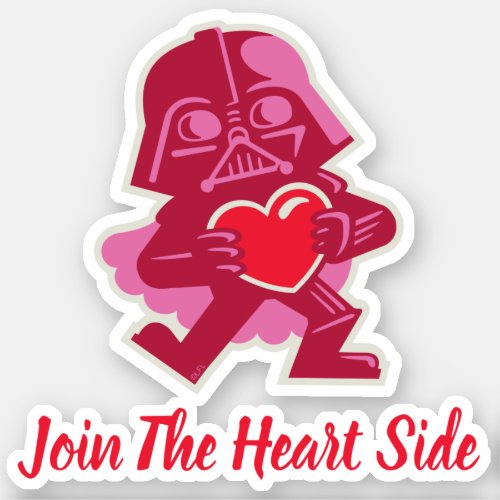 Darth Vader _ Join The Heart Side Sticker