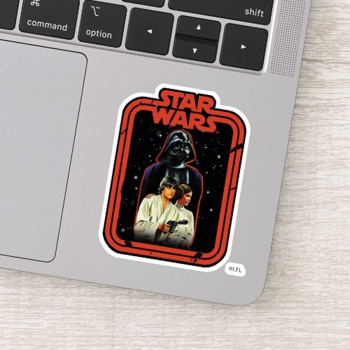Darth Vader Luke  Leia Star Wars Framed Graphic Sticker