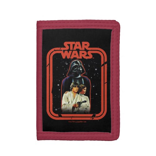 Darth Vader Luke  Leia Star Wars Framed Graphic Trifold Wallet
