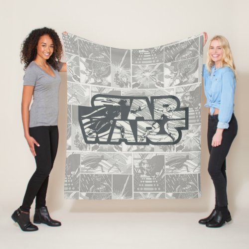 Darth Vader  Luke Skywalker Battle Star Wars Logo Fleece Blanket