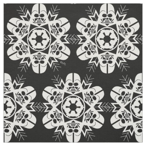 Darth Vader Snowflake Design Fabric