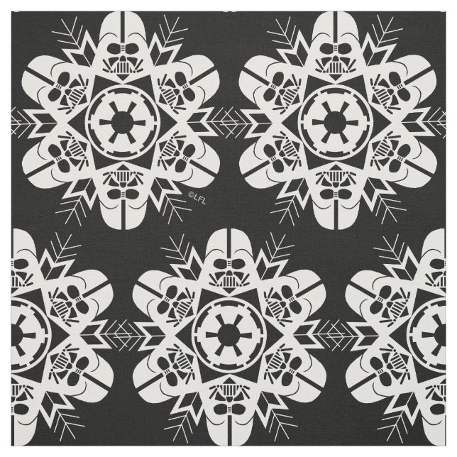 Darth Vader Snowflake Design Fabric (Swatch)